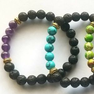 Natural Stone Bead Bracelets
